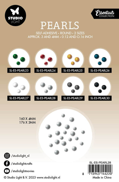 SL Perles Autocollantes Perles Argent Essentiels 105x160x4mm 336 pc n°28