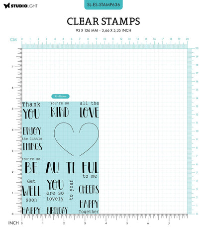 SL Tampon transparent Cartes Pop-Up Essentiels 17 pcs