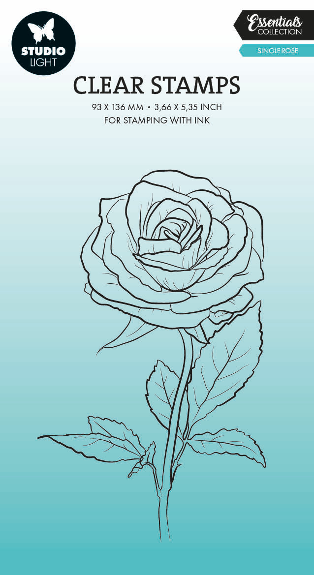 SL Tampon transparent Rose simple Essentials 1 pièce
