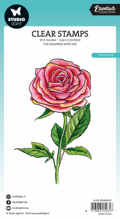 SL Tampon transparent Rose simple Essentials 1 pièce