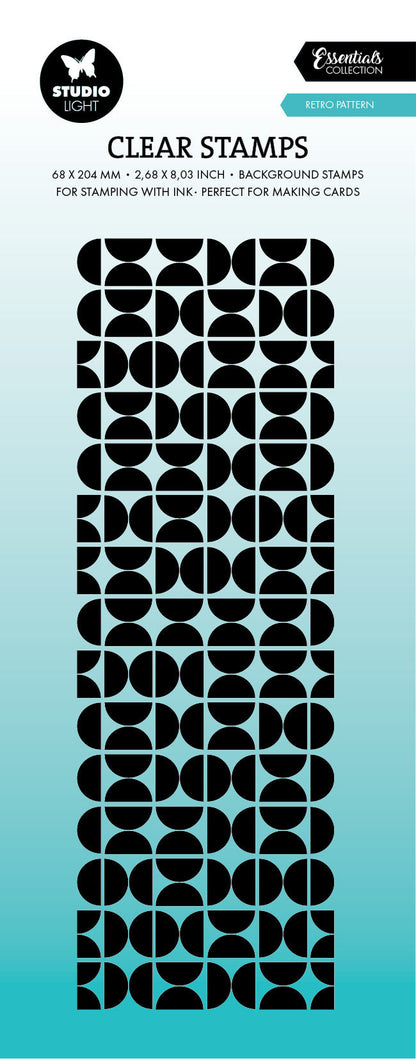 SL Clear Stamp Retro Pattern Essentials 1 PC