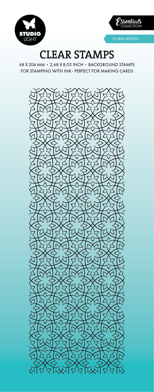 SL Tampon transparent Motifs floraux essentiels 1 pièce
