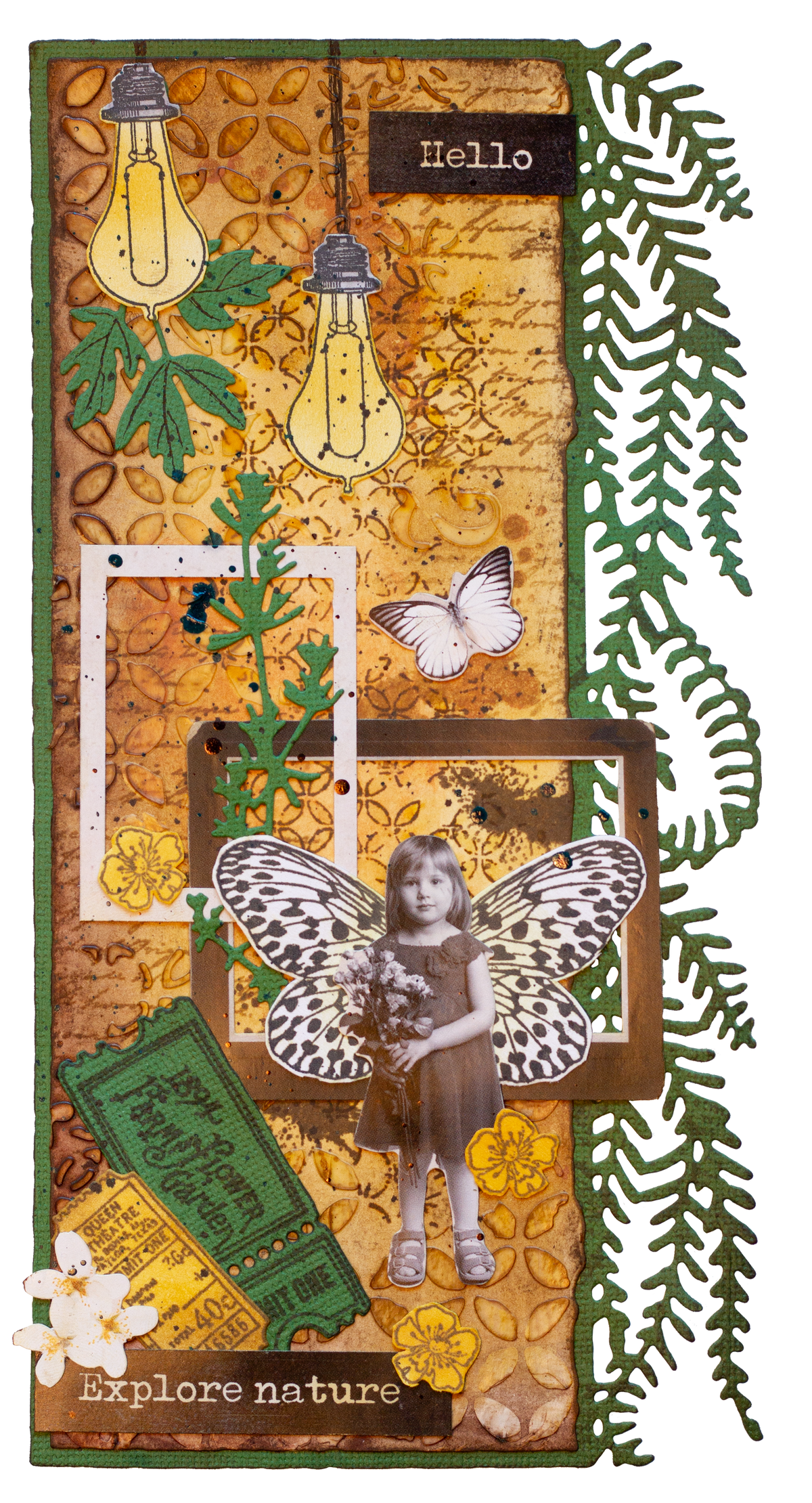 SL Clear Stamp Botanical Elements Grunge Collection 8 PC