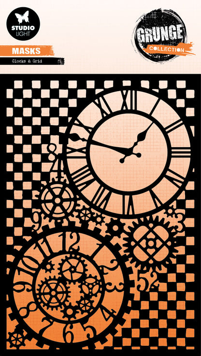 SL Masques Horloges & Grille Grunge Collection 1 PC