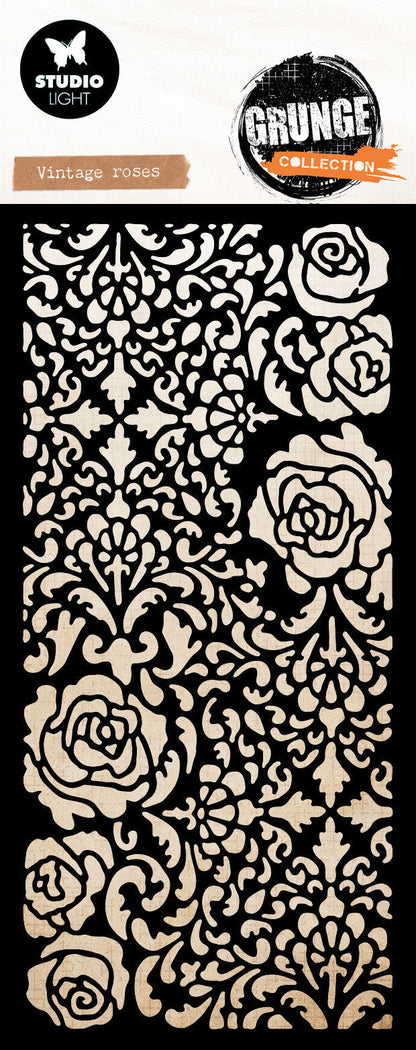 SL Mask Vintage Roses Grunge Collection 100x150x1mm 1 Pieces