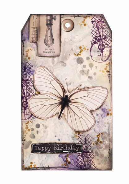 SL Clear Stamps Creative Inventions Collection Grunge 89x132x3mm 9 pièces n°515