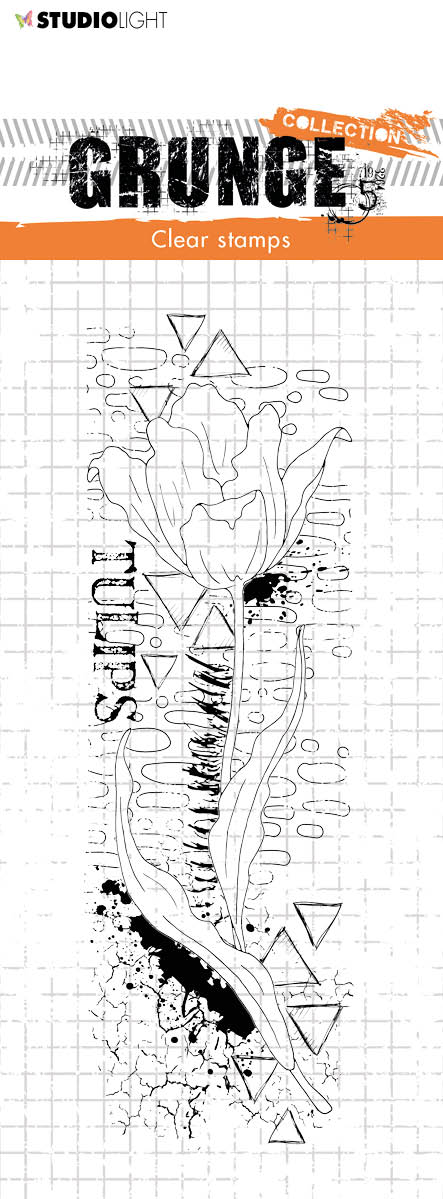 SL Tampon Transparent Tulipe Grunge Collection 148x52,2x3mm 1 PC nr.198