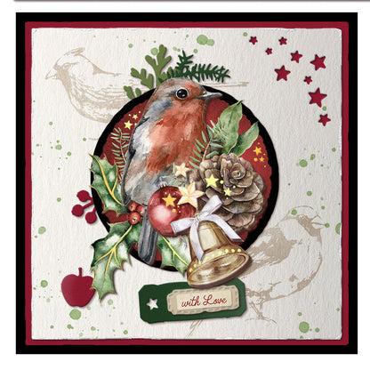 SL Lot de papiers 3D prédécoupés Noël Magique 210x297x2mm 4 feuilles n°33