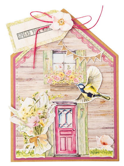 Matrices de découpe SL - Carte Maison "Prairie printanière" - 5 pièces