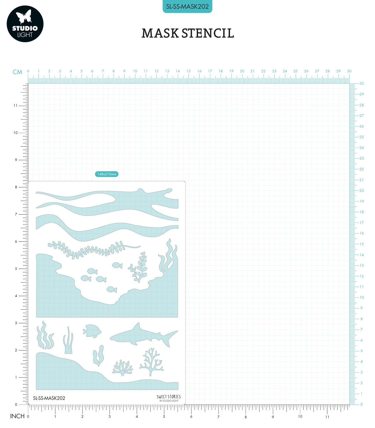 Masque SL Paysage Marin Douces Histoires 150x210x1mm 1 pc n°202