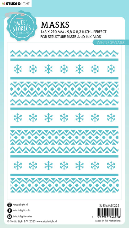 SL Mask Winter Sweater Sweet Stories 150x210x1mm 1 PC nr.225