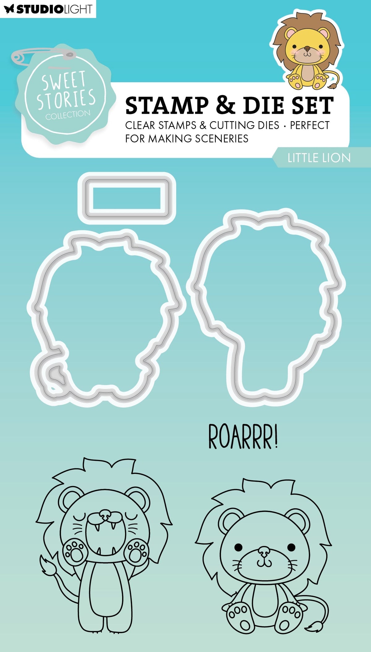 SL Tampon & matrice Petit lion Douces histoires 6 pièces