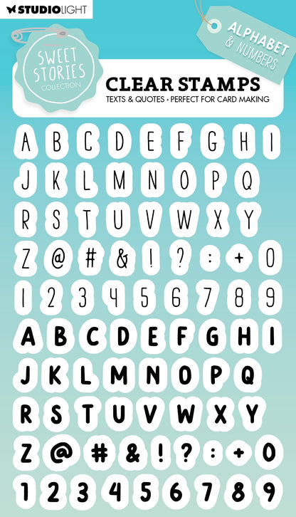 SL Tampon transparent Alphabet Histoires Mignonnes 148x105x3mm 86 PC nr.559
