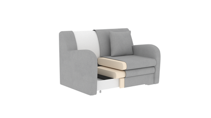 Ario Condo Style 2 Seater Storage Sleeper Sofa - Grey