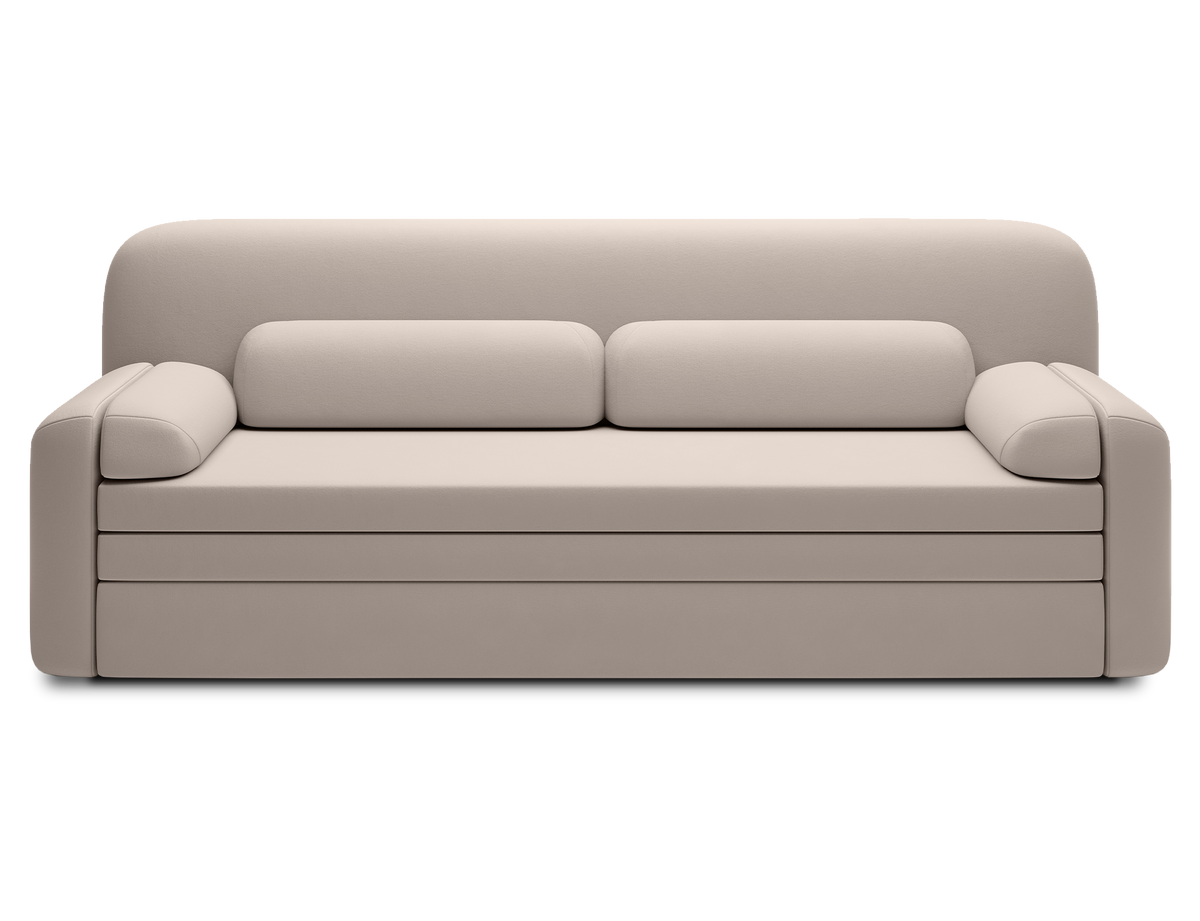 Elioss 3 Seater Storage Sleeper Sofa - Beige