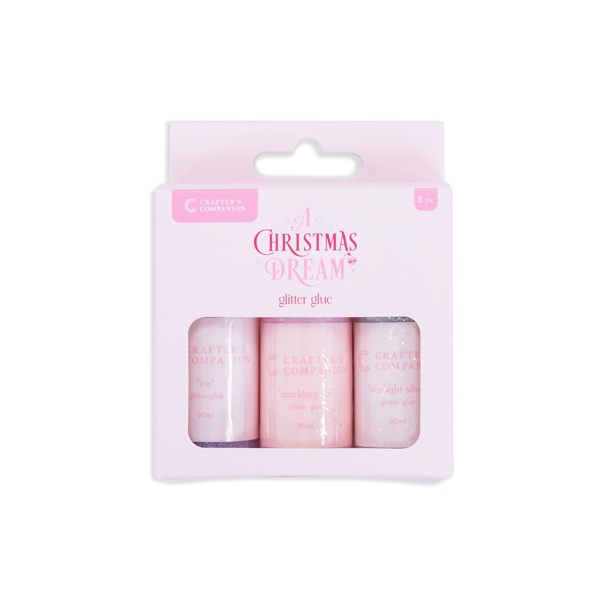 Sara Signature A Christmas Dream Lot de 3 colles pailletées