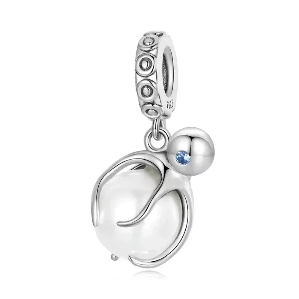 Genuine 925 Sterling Silver Pet Dog Charm For Bracelet - Poodle Dachshund Pendant