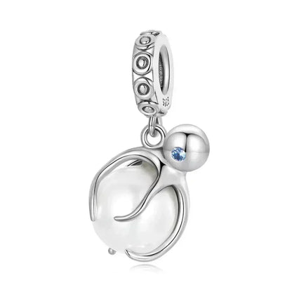 Genuine 925 Sterling Silver Pet Dog Charm For Bracelet - Poodle Dachshund Pendant