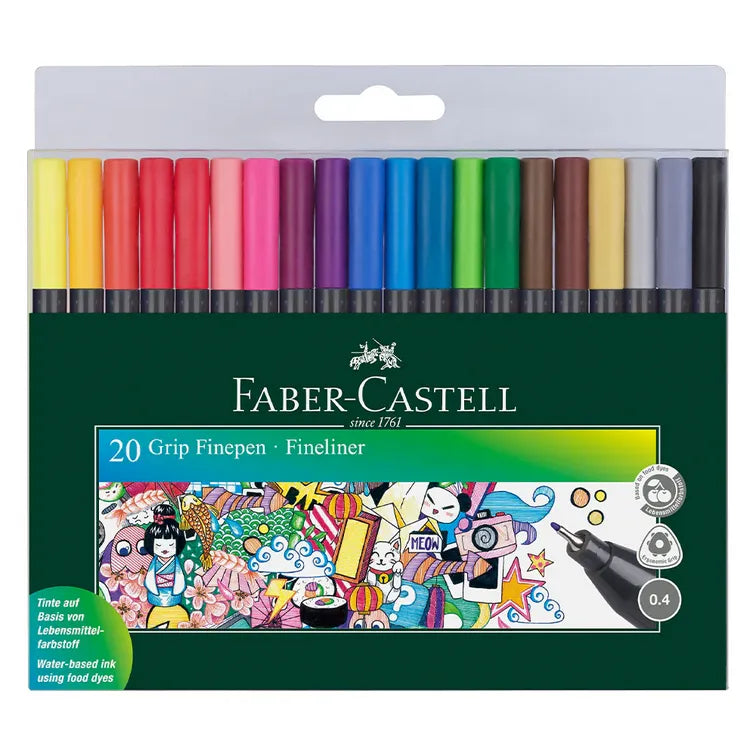 Sets de feutres Faber-Castell Grip Finepen