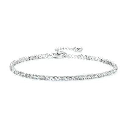925 Sterling Silver CZ Tennis Bracelet