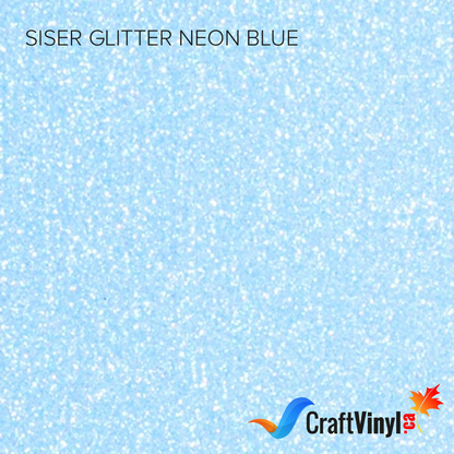 Siser paillettes bleu fluo