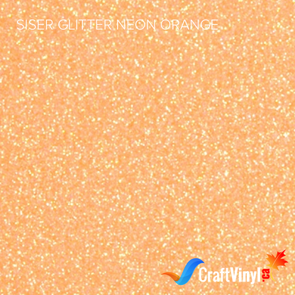 Siser Glitter Neon Orange