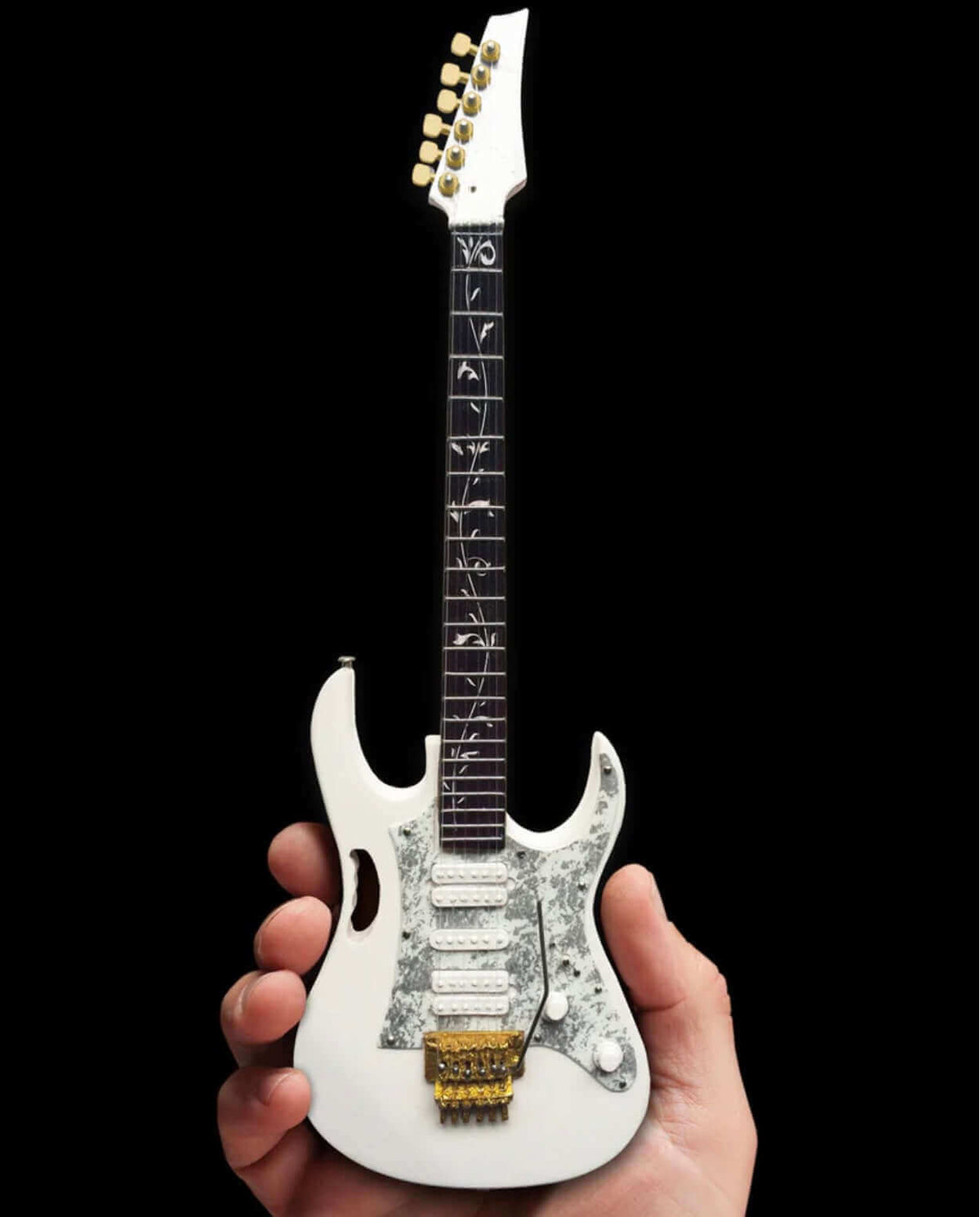 Steve Vai Signature White JEM Miniature Guitar Replica Collectible