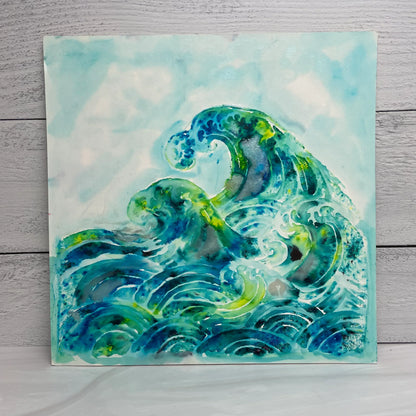 Gabarit The Crafters Workshop 15x15 cm Vague