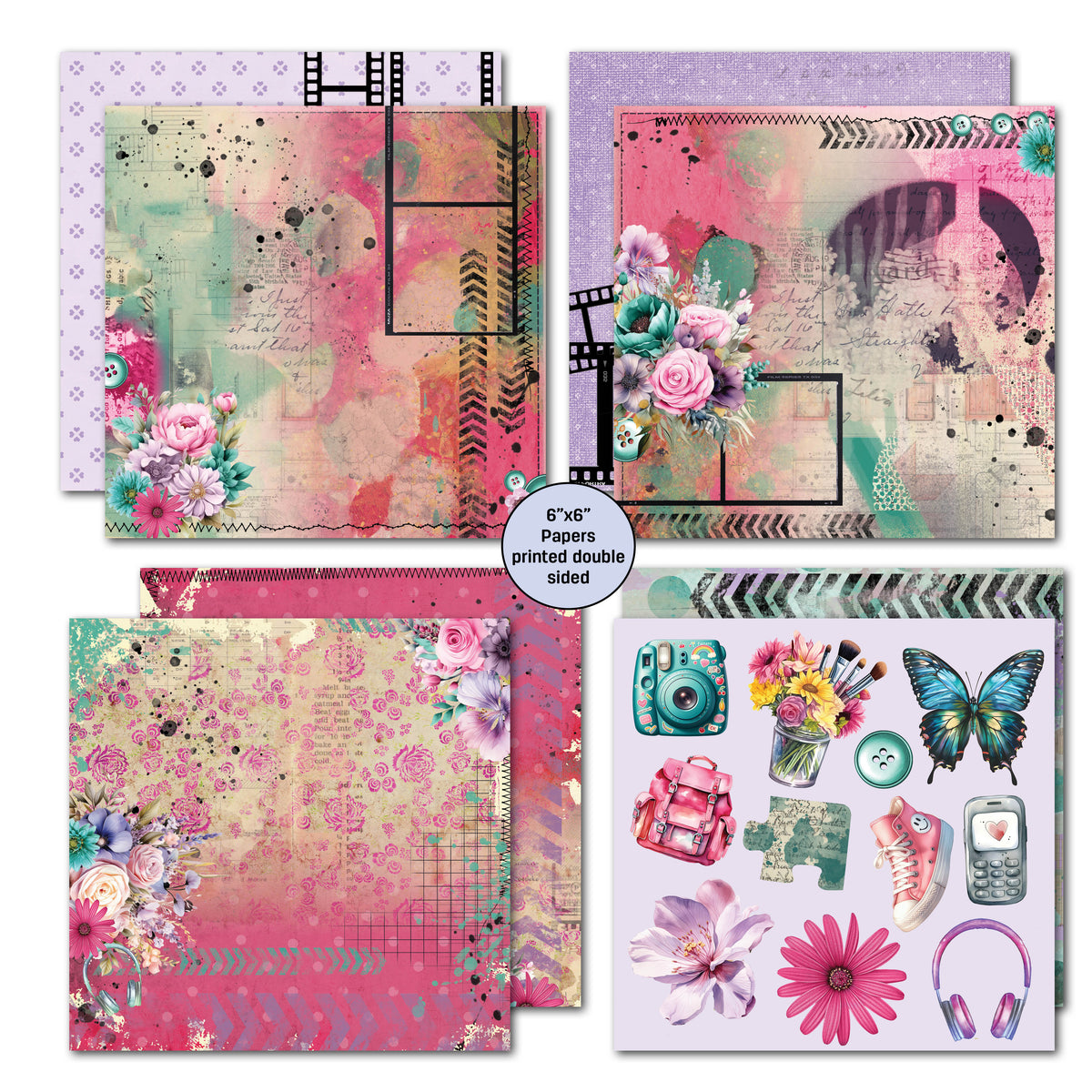 3Quarter Designs Teenage Dream 6x6 Paper Pack