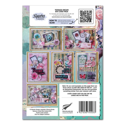 Pack de 6 cartes 10x15 cm Teenage Dream 3Quarter Designs