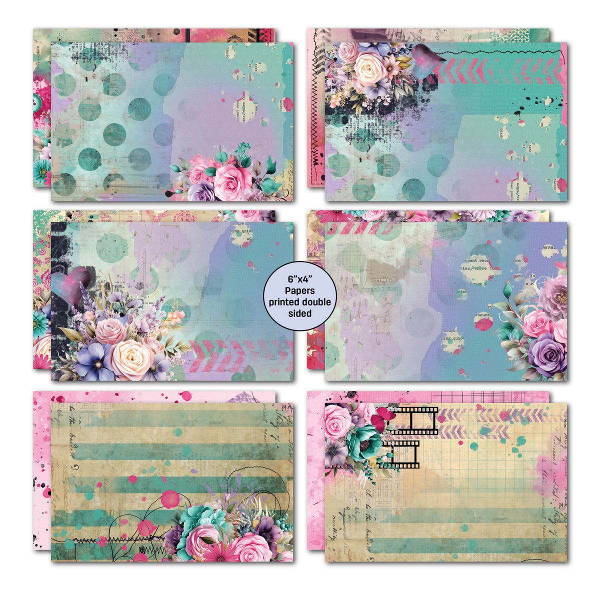 Pack de 6 cartes 10x15 cm Teenage Dream 3Quarter Designs