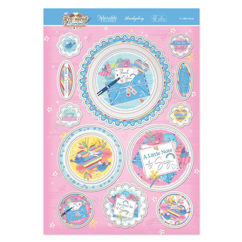 Ensemble de cartes à découper de luxe "Une petite note"