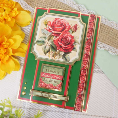 Feuille de dessus de carte Roses Rouges, Rouges