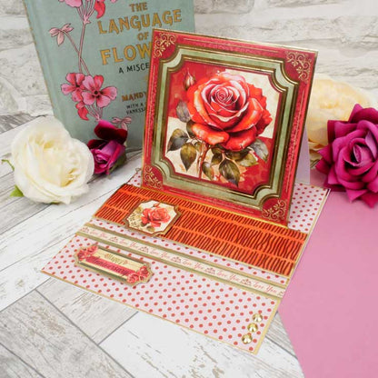 Feuille de dessus de carte Roses Rouges, Rouges