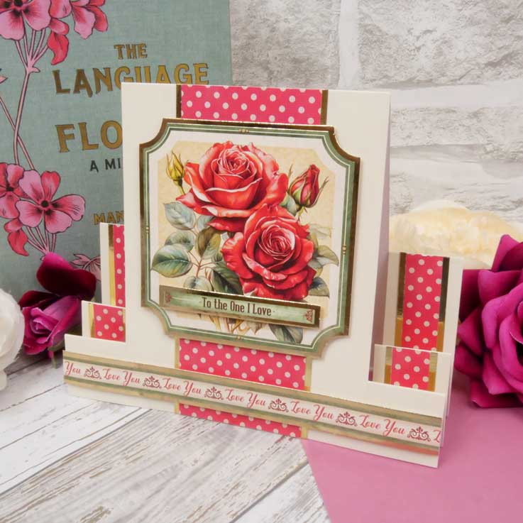 Feuille de dessus de carte Roses Rouges, Rouges