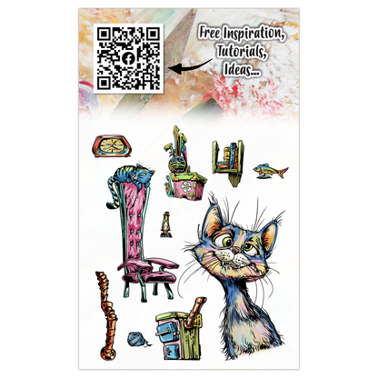 AALL and Create - A6 Stamp Set - Mischief Meow