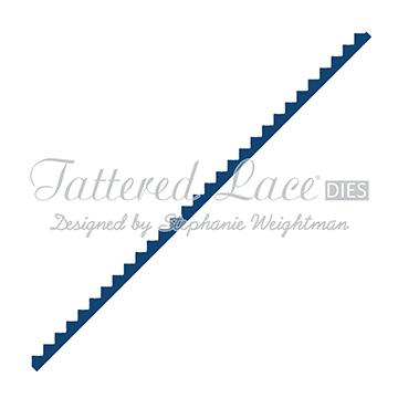 Matrice Tattered Lace - Bordure en zig-zag étroite