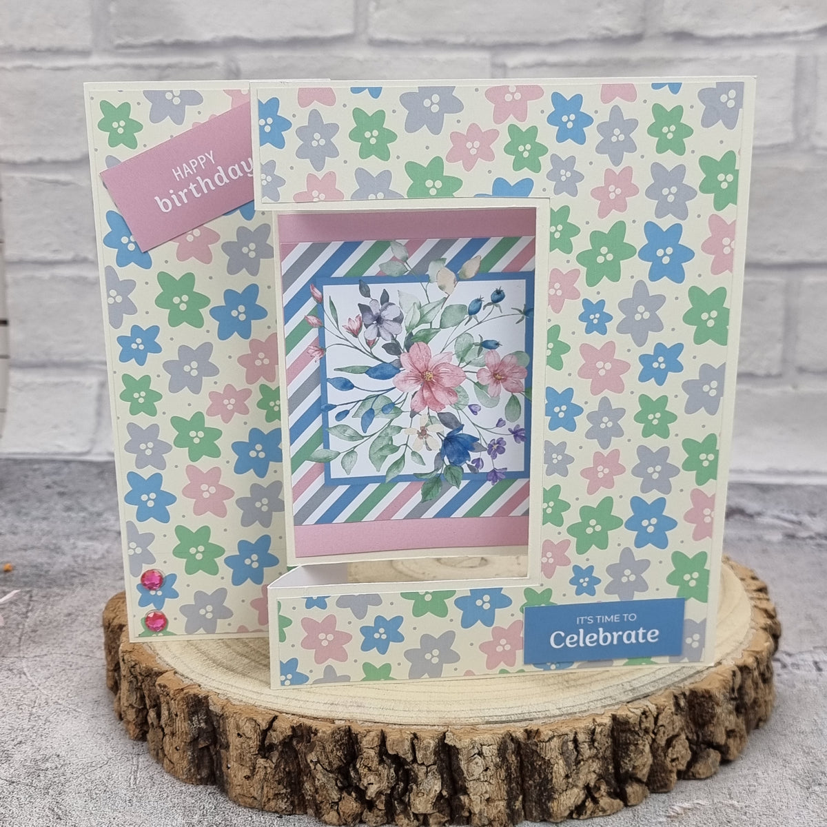 The Paper Boutique Sunny Gardens Bloc de papier 20 x 20 cm