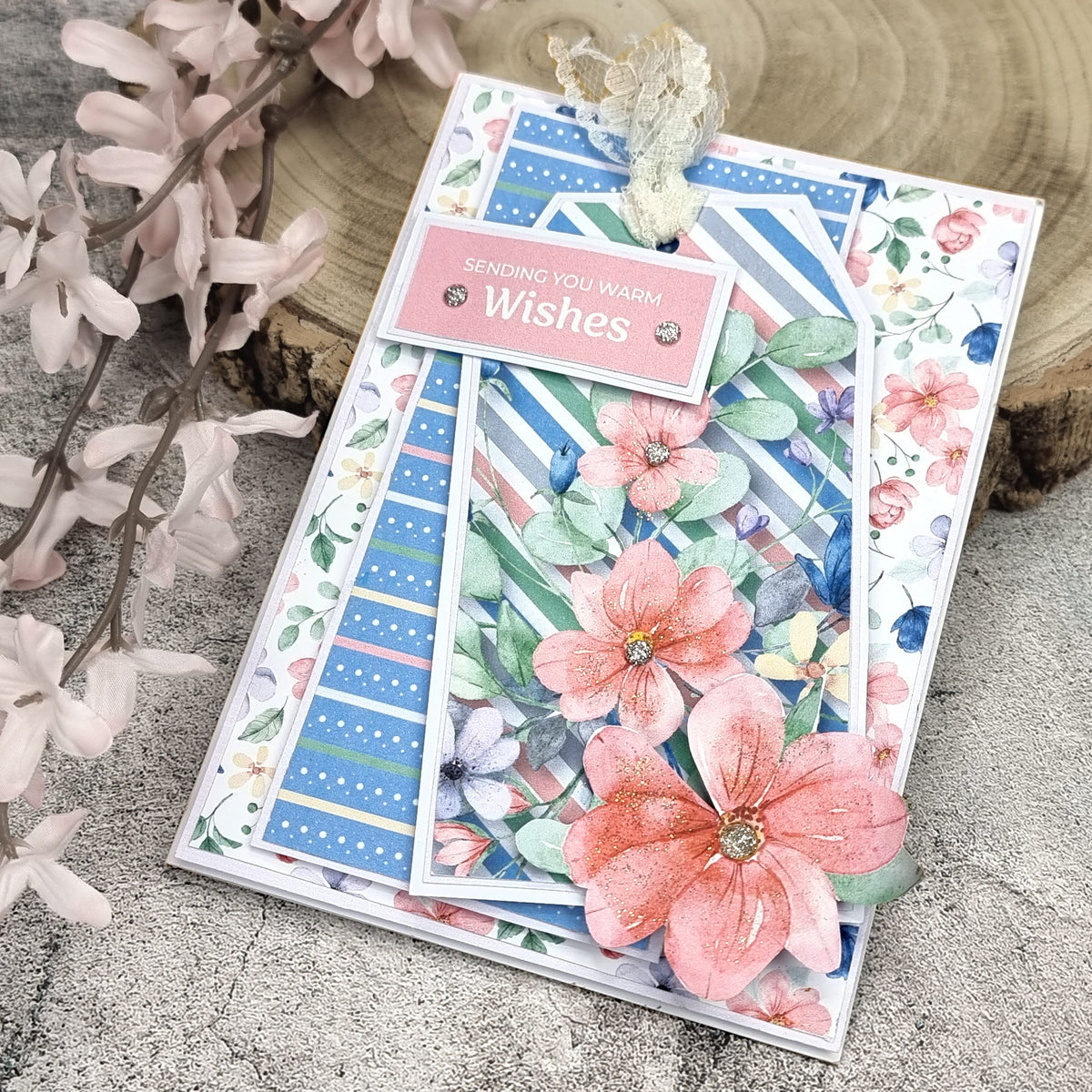 The Paper Boutique Sunny Gardens Bloc de papier 20 x 20 cm