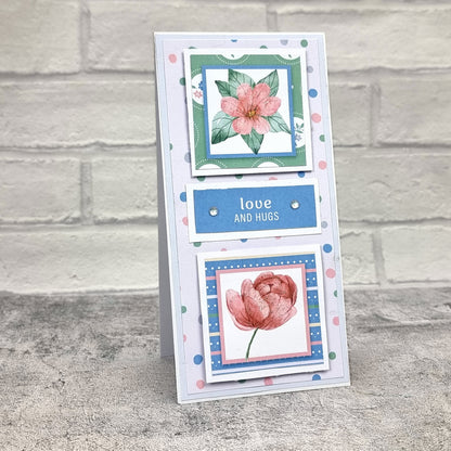The Paper Boutique Sunny Gardens Bloc de Cartes Couleur 20,3 cm x 20,3 cm