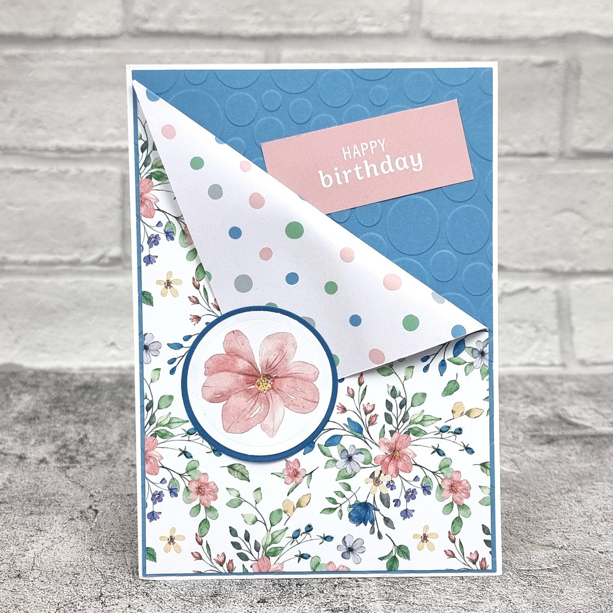 The Paper Boutique Sunny Gardens Bloc de Cartes Couleur 20,3 cm x 20,3 cm