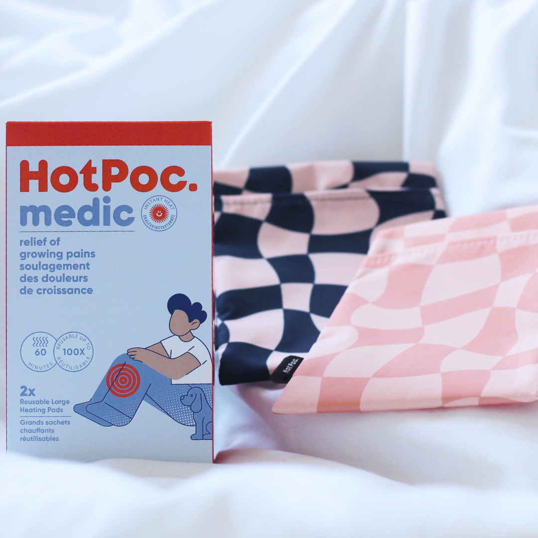 HotPoc medic Coussin chauffant réutilisable pour enfants — Lot de 2 avec pochettes