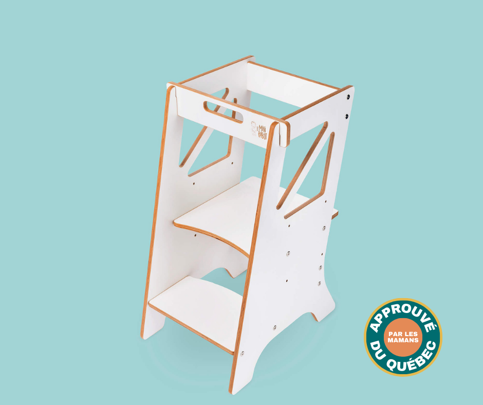 Évolutive wooden learning tower for children - The Mini Chef