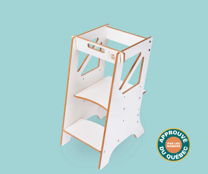 Évolutive wooden learning tower for children - The Mini Chef