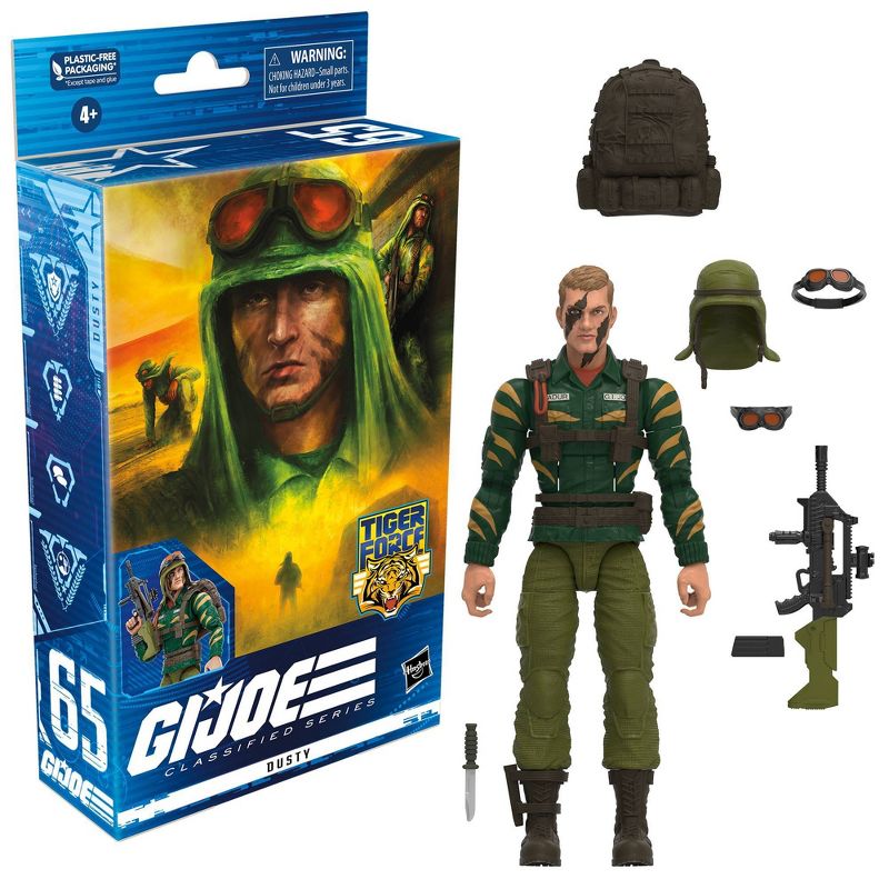 Figurine articulée G.I. Joe Classified Series Tiger Force Dusty – Exclusive