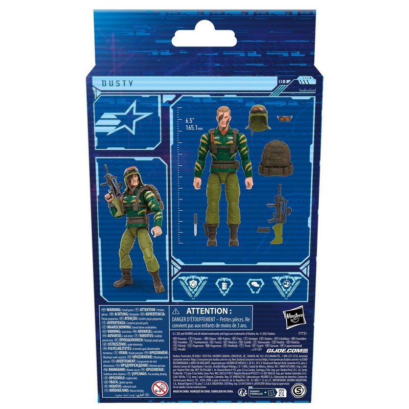 Figurine articulée G.I. Joe Classified Series Tiger Force Dusty – Exclusive