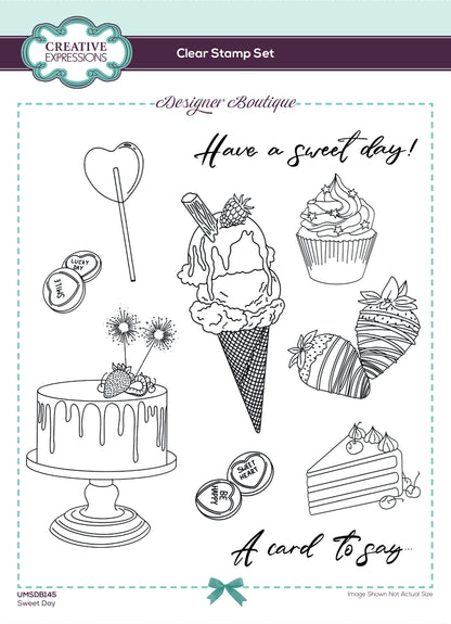 Creative Expressions Designer Boutique Tampons transparents Sweet Day 15 x 20 cm