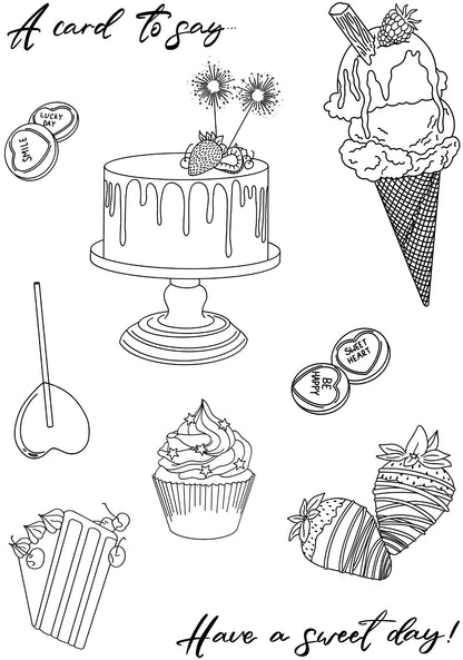 Creative Expressions Designer Boutique Tampons transparents Sweet Day 15 x 20 cm