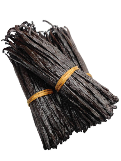 Gousses de vanille de l'Ouganda, Grade A, Gourmet <br>Pour extraits et pâtisseries<BR>À l'once