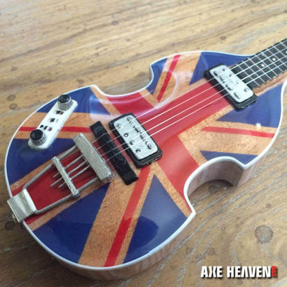 Réplique de mini-guitare basse Paul McCartney Union Jack